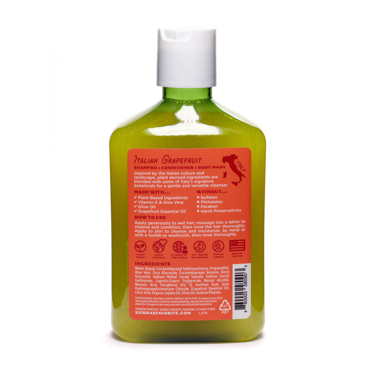 Italian Grapefruit (3-in-1) Shampoo &amp; Body Wash (12 oz)