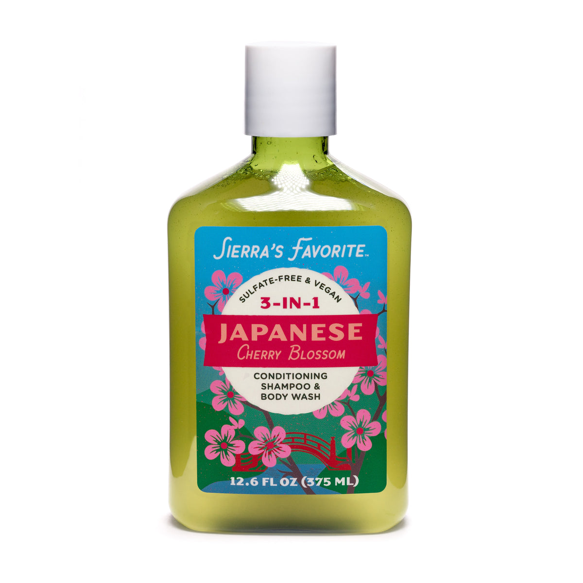 Japanese Cherry Blossom (3-in-1) Shampoo &amp; Body Wash (12 oz)