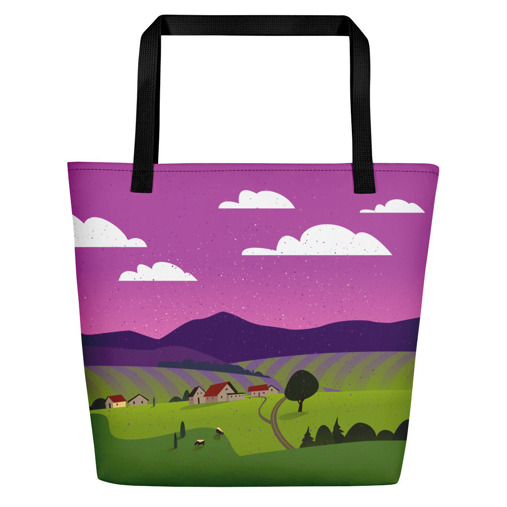 Travel Tote Bag - French Lavender Fields